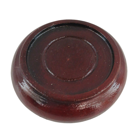 Handcrafted Glazed Ceramic Egg Ornament with Stand Earth Tone Drip Glaze Finish - Picture 7 of 10